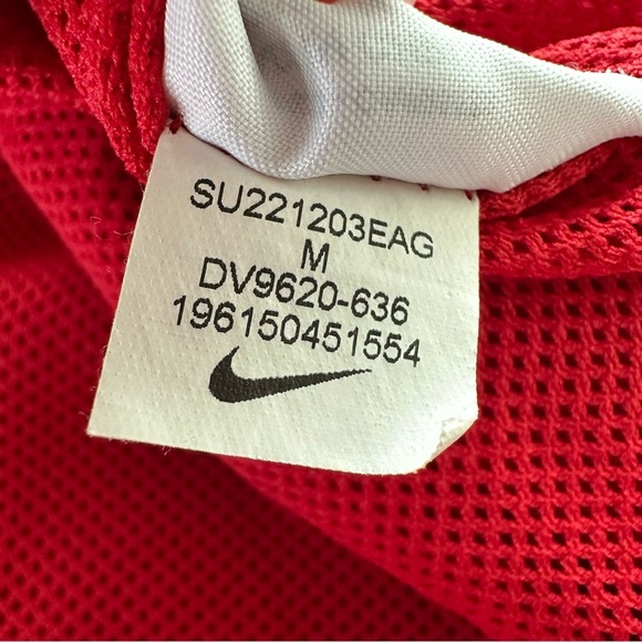 Nike size Medium Red Woven Flow LT Athletic Shorts Mesh Lined Activewear Planets - Picture 9 of 9